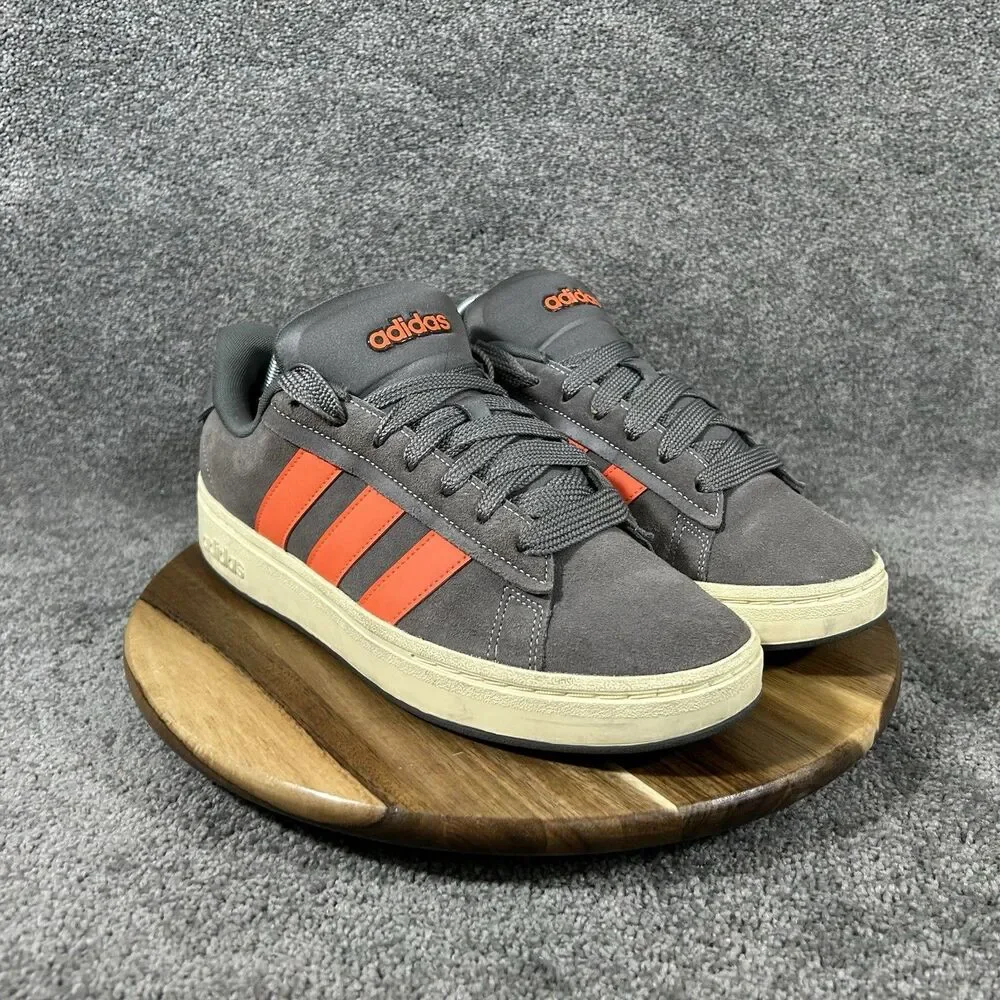Adidas Grand Court Alpha 00's Men's Size 10 Charcoal Impact Orange Skate Shoes